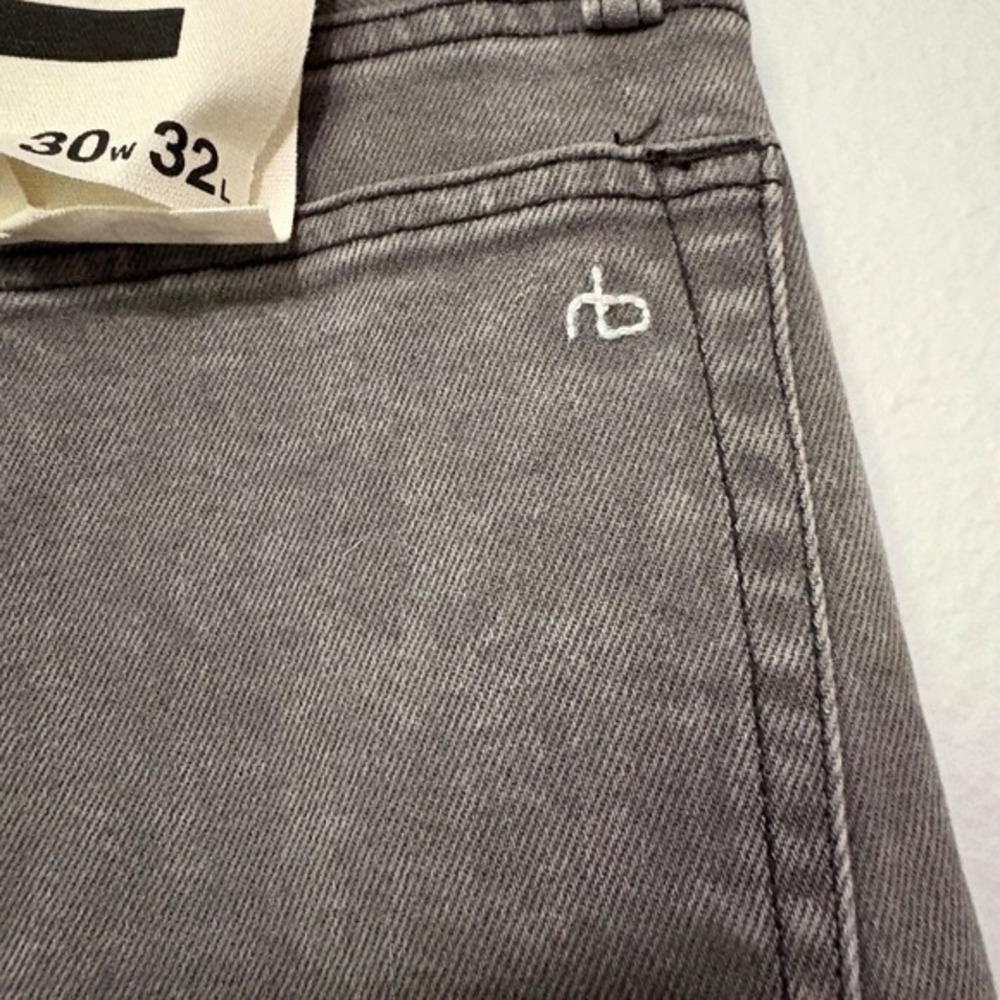 NWT Rag Bone&  Fit 2 Slim Jeans Greyson Faded Mid rise 30X32 Button Fly‎ Grunge - Picture 10 of 13